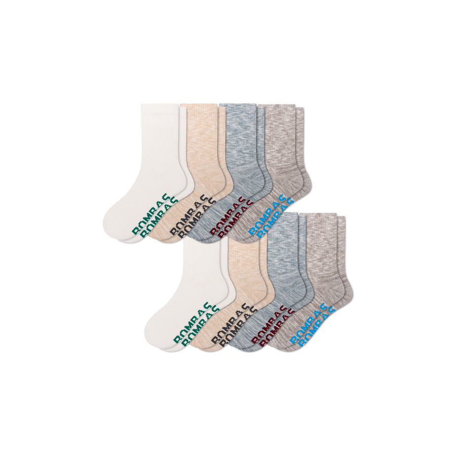 Women's Summer Ragg Half Calf Sock 8-Pack - Easy School Rotation