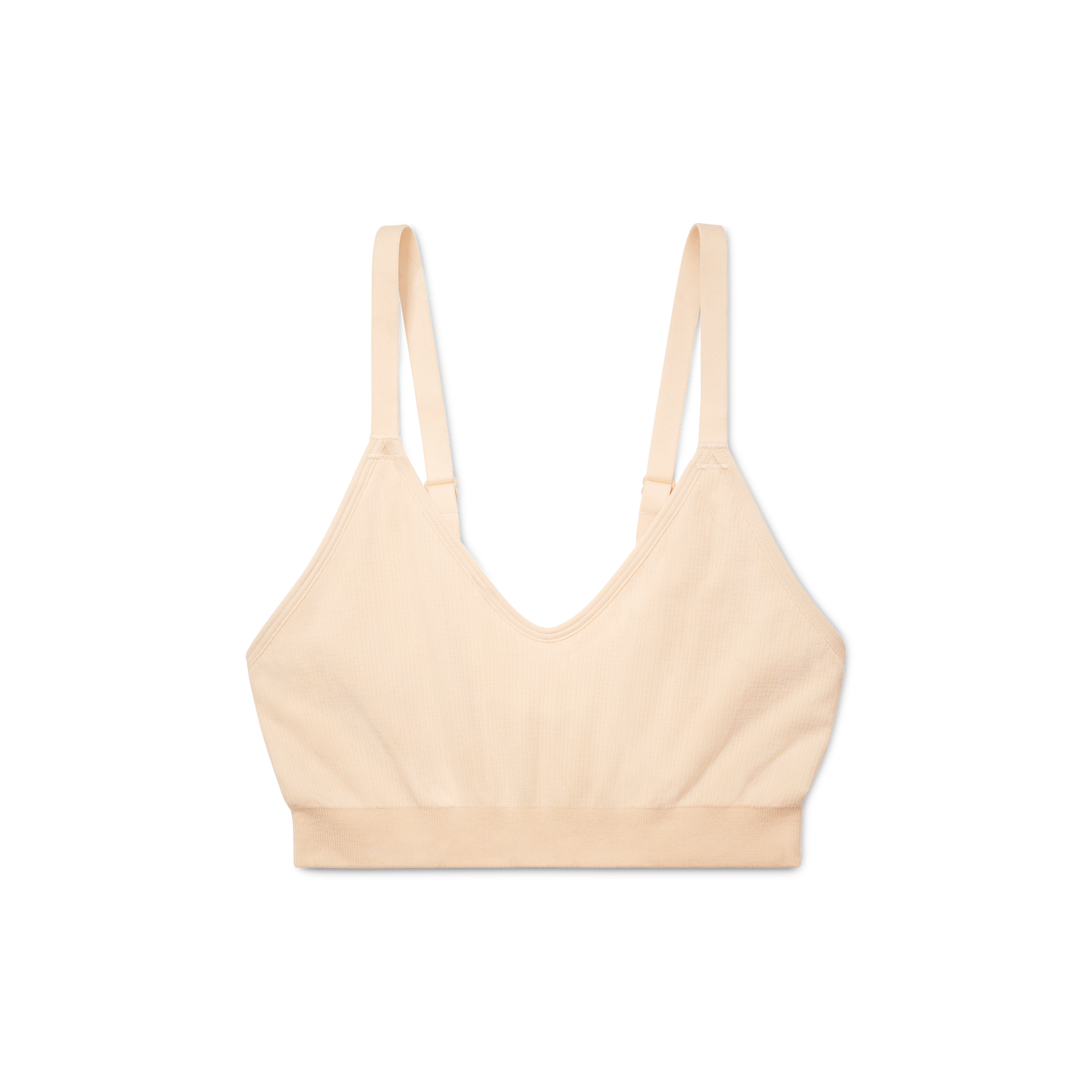 Ribbed Seamless Bralette Wheat L