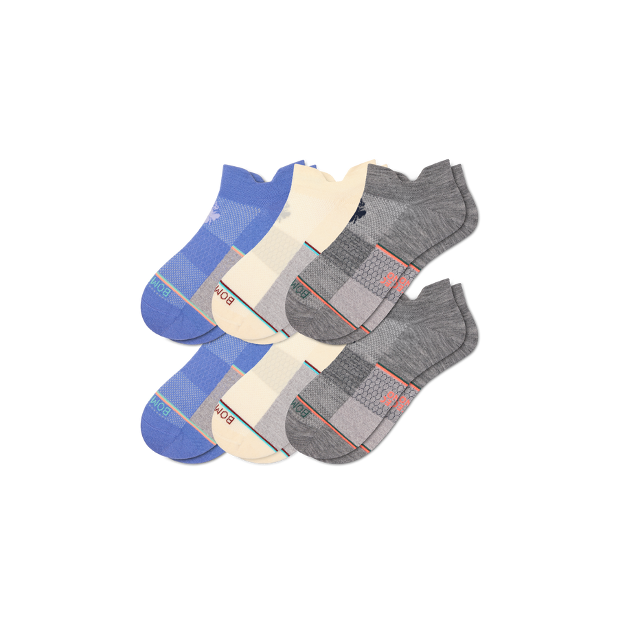 Women's UltraLite Sport Merino Wool Blend Ankle Sock 6-Pack - Everyday Recovery Comfort