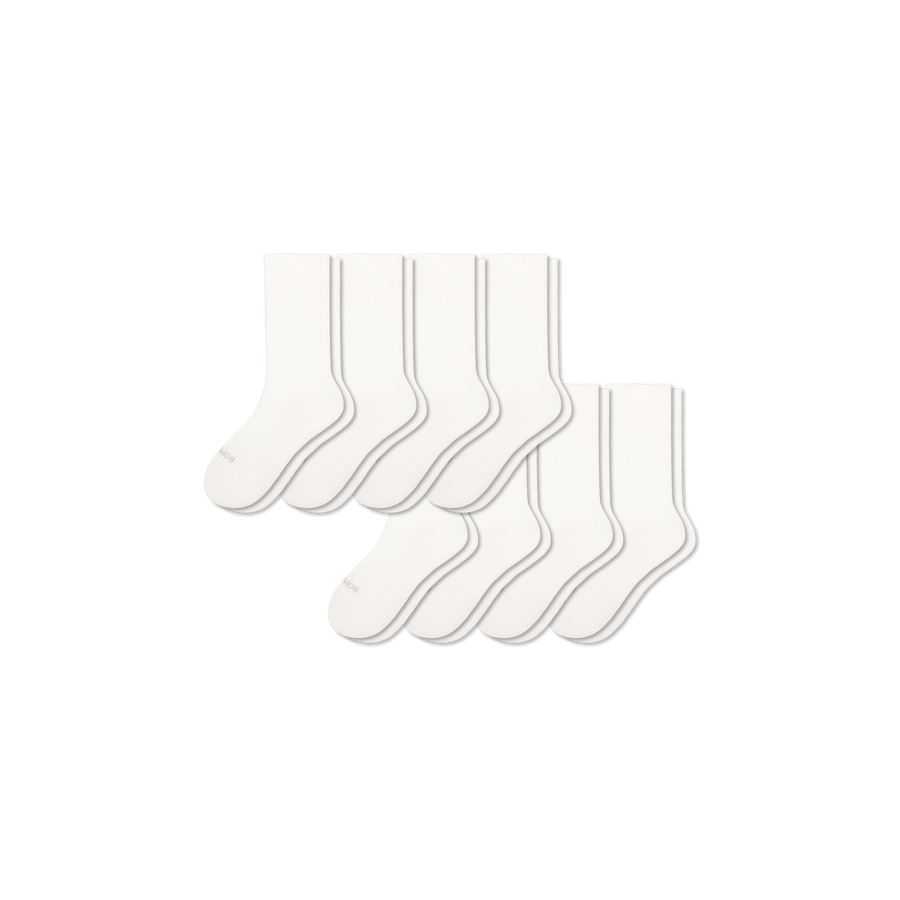 Youth Lightweight Calf Sock 8-Pack - Easy Low Cut Pair