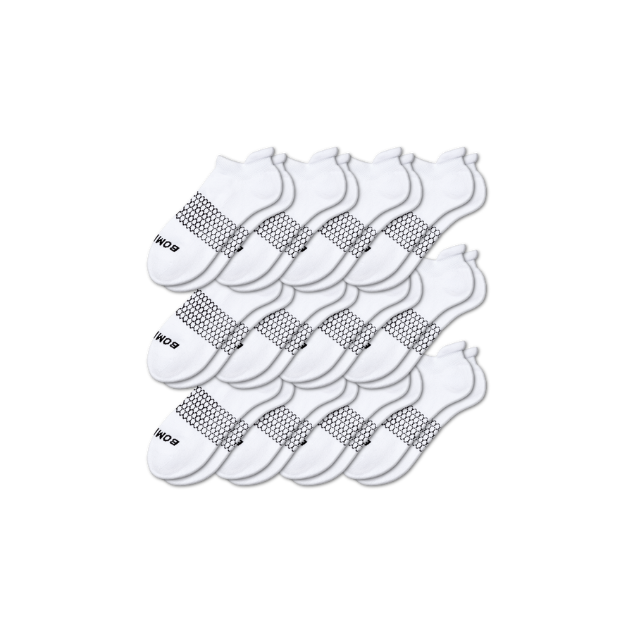Women's Solids Ankle Sock 12-Pack - Weekend Court Cushion