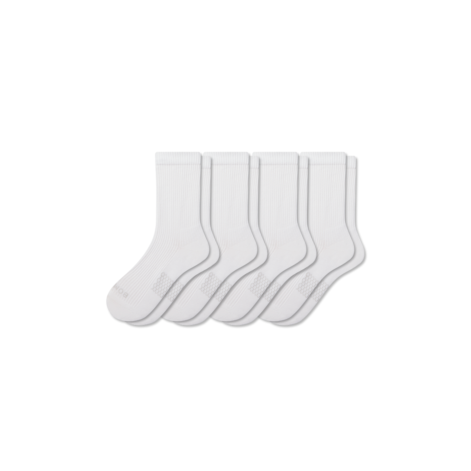Men's Modern Rib Half Calf Sock 4-Pack - white mix L