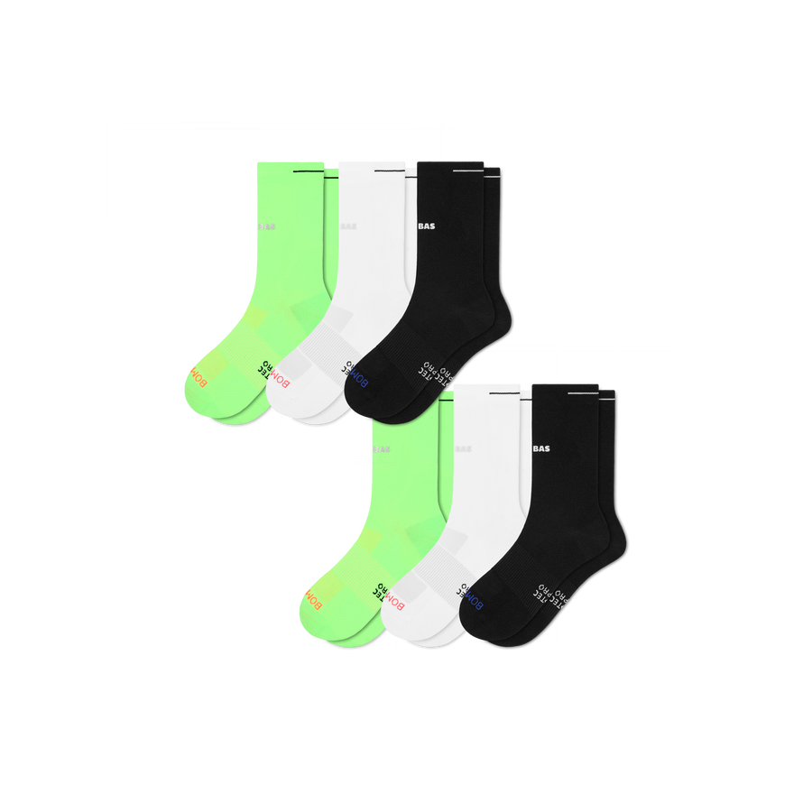 Men's RunPro Half Calf Sock 6-Pack - Smooth Office Wear