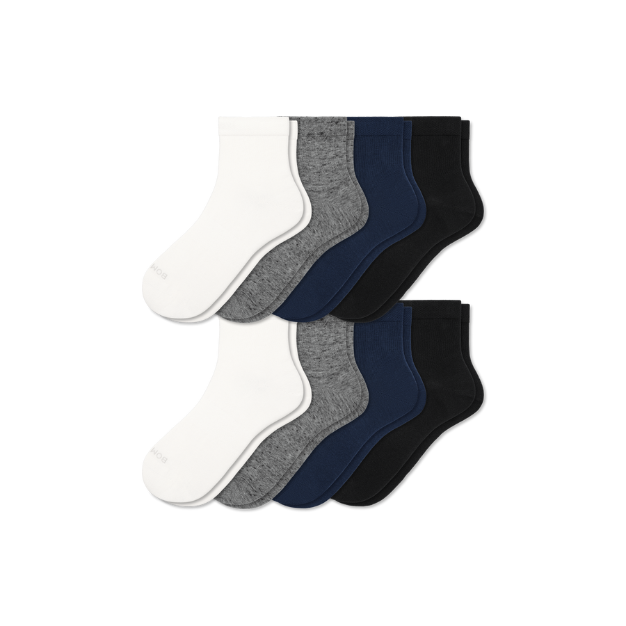 Women's Lightweight Quarter Sock 8-Pack - Smooth Run Step