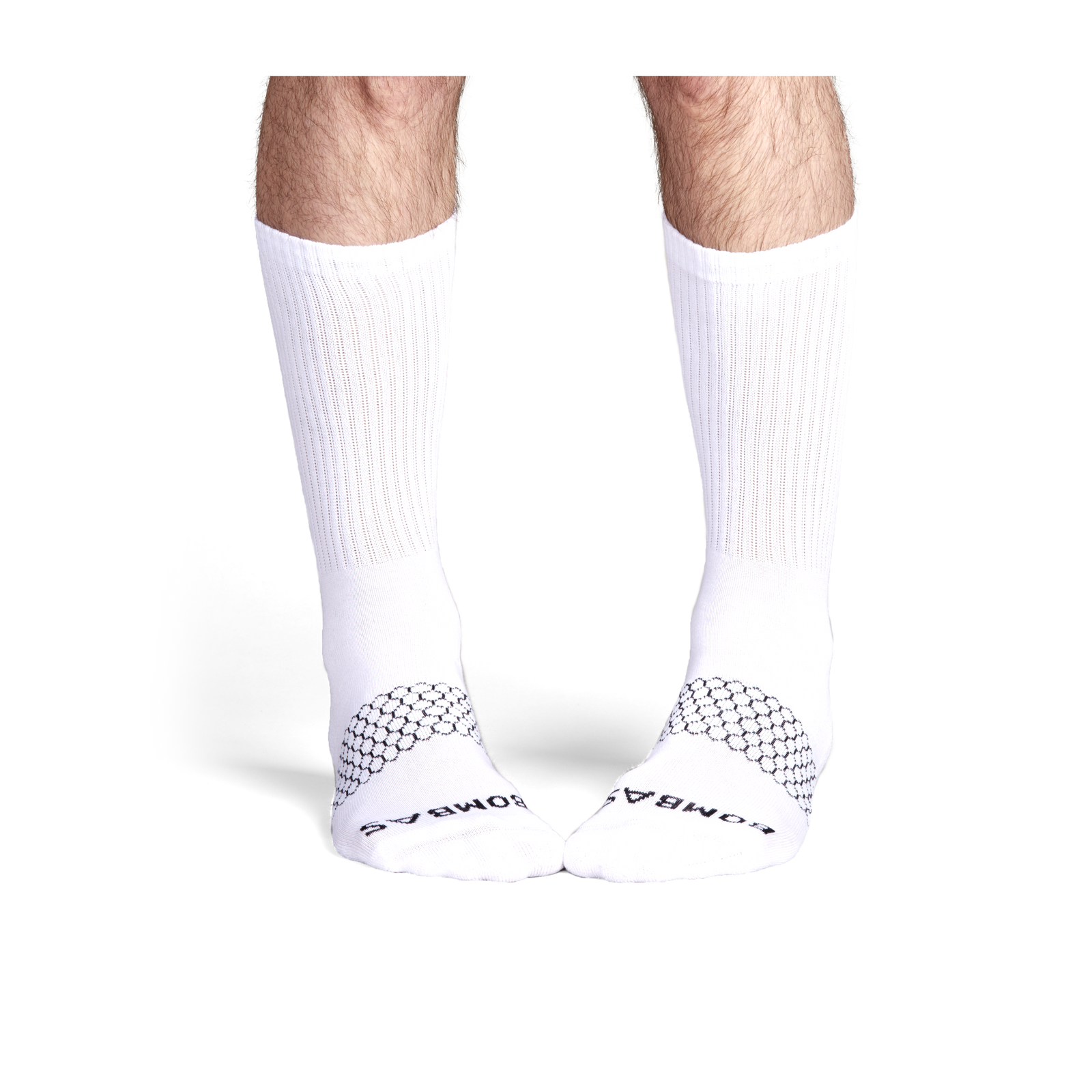 Men's Solids Calf Sock 4-Pack - white - 21