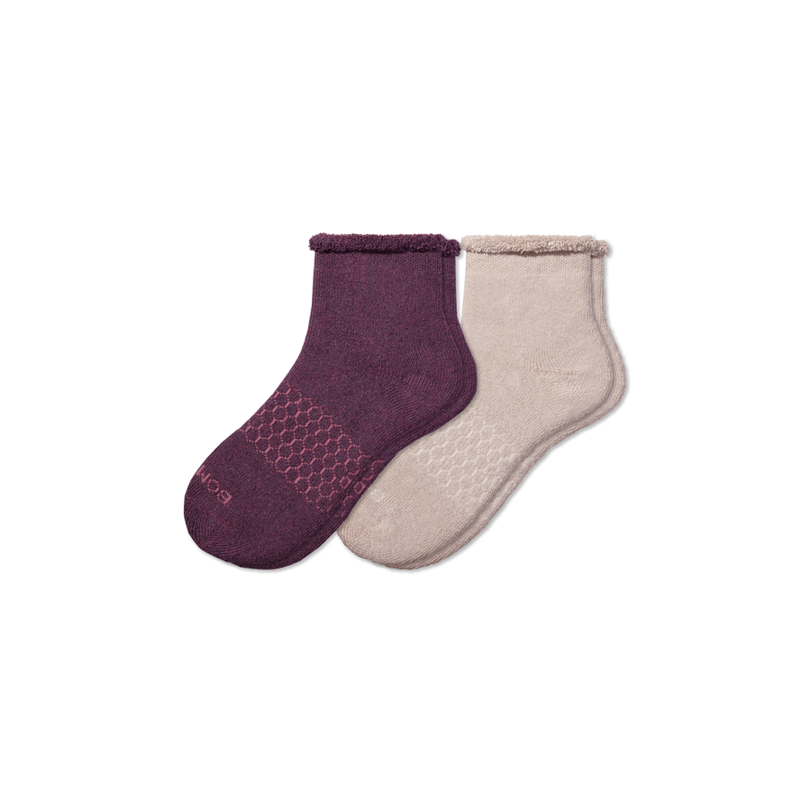 Men's Merino Wool Blend Roll-Top House Sock 2-Pack - Active Wear